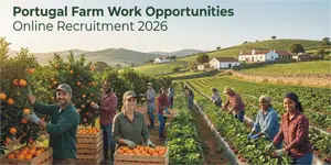 Portugal Seasonal Farm Job ( Work Permit Available