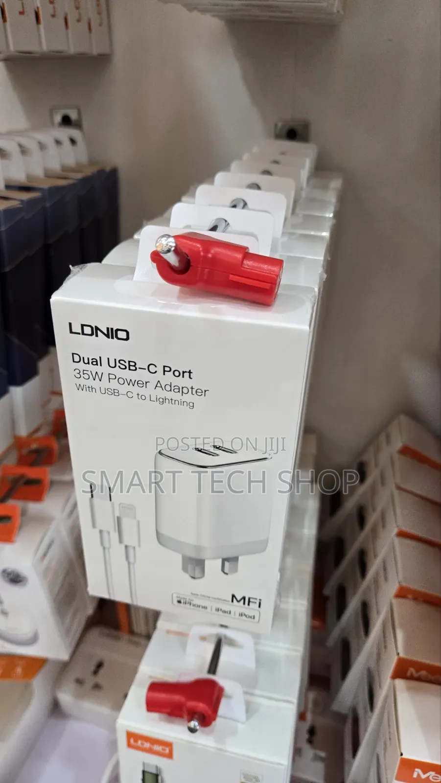 LDNIO A2528M Dual USB-C Port 35W Power Adapter Charger for Apple MFI