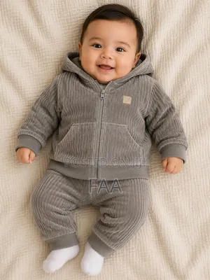 Children's Clothes Hoodie and Jogger Set 3-6months Made in Turkey