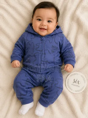 Children's Clothes Hoodie and Jogger Set 3-6months Made in Turkey