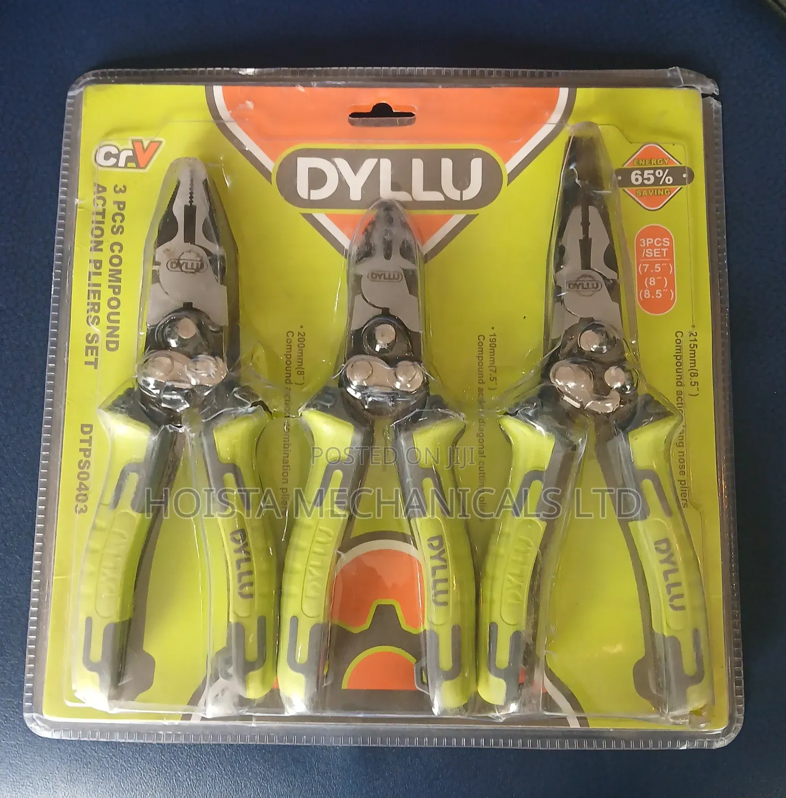 3pcs Compound Action Pliers Set