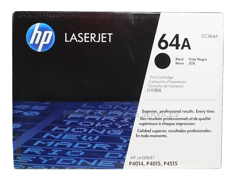 Original HP 64A (CC364A) Black LaserJet Toner Cartridge