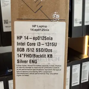 New Laptop HP 8GB Intel Core i3 SSD 512GB