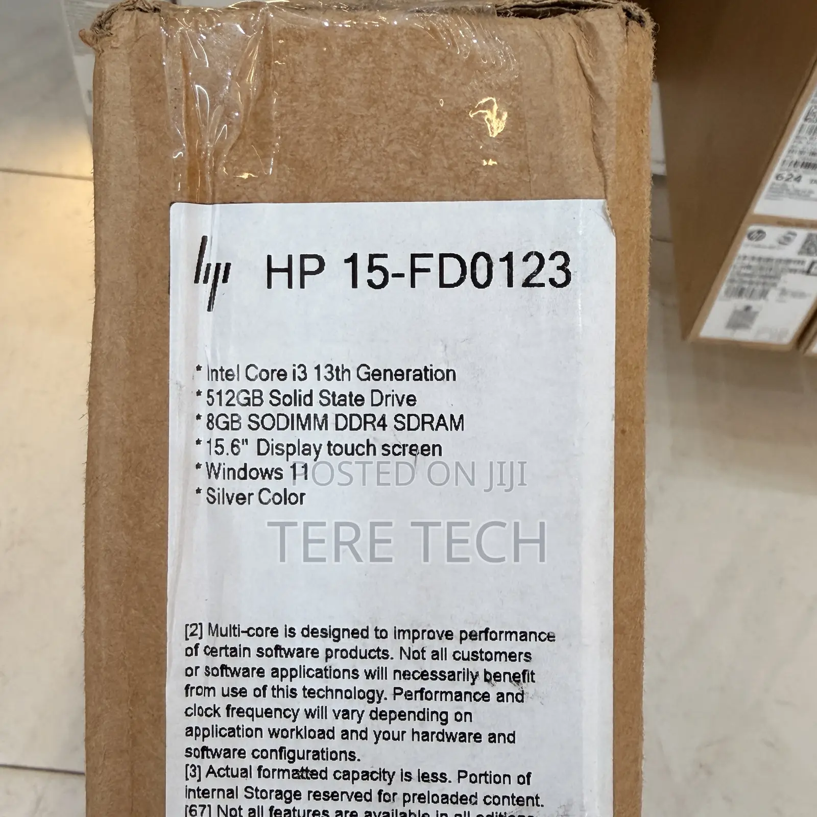 New Laptop HP 8GB Intel Core i3 SSD 512GB
