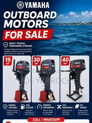 Original Japan Made 15hp Yamaha Outboard Motor