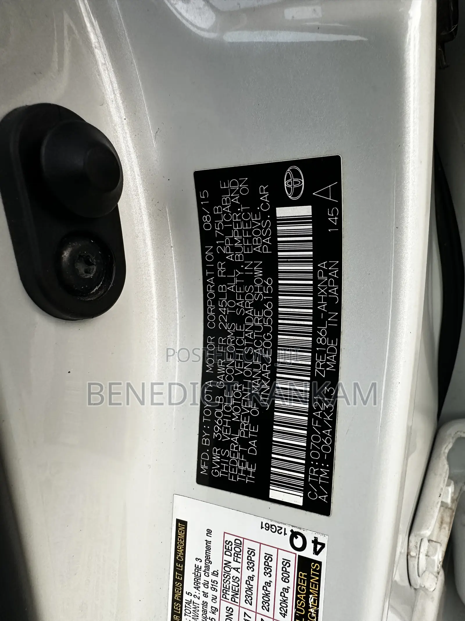 Scion iM 2015 White