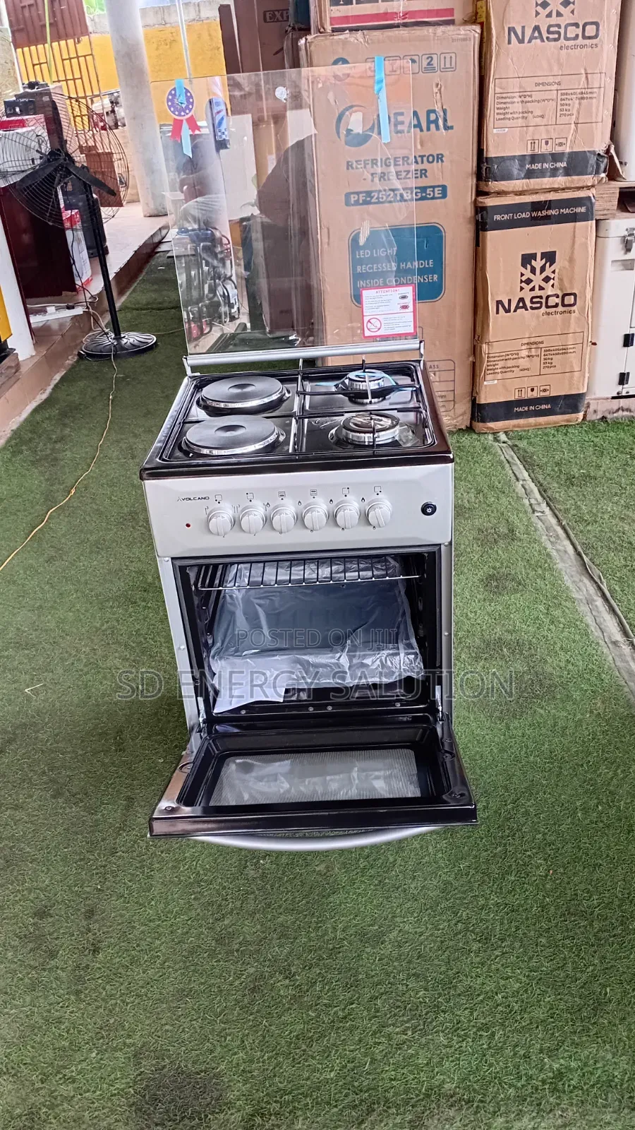 Volcano 2+2 Auto Ignition Gas Cooker With Oven Grill