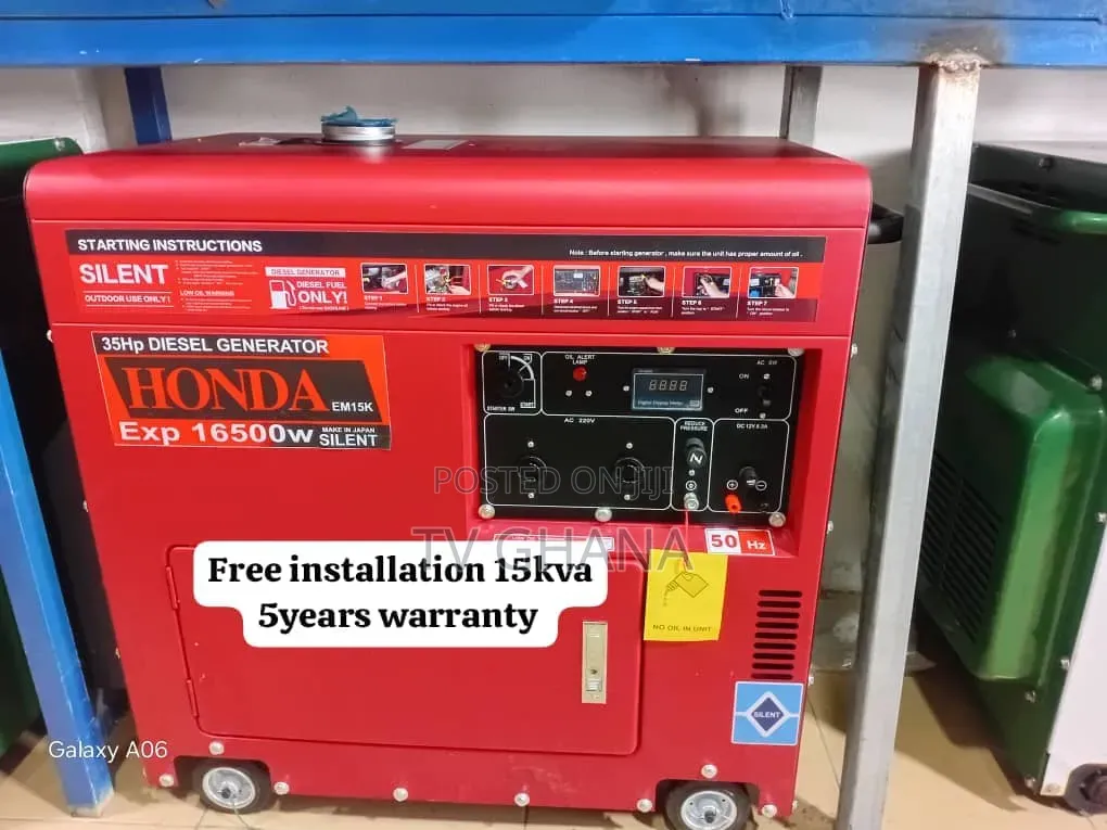 Honda 15kVA Diesel Generator With AVR – Stable Power Output15kva