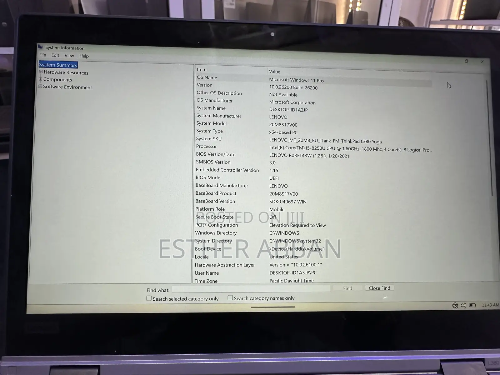 Laptop Lenovo ThinkPad Yoga 8GB Intel Core i5 SSD 256GB