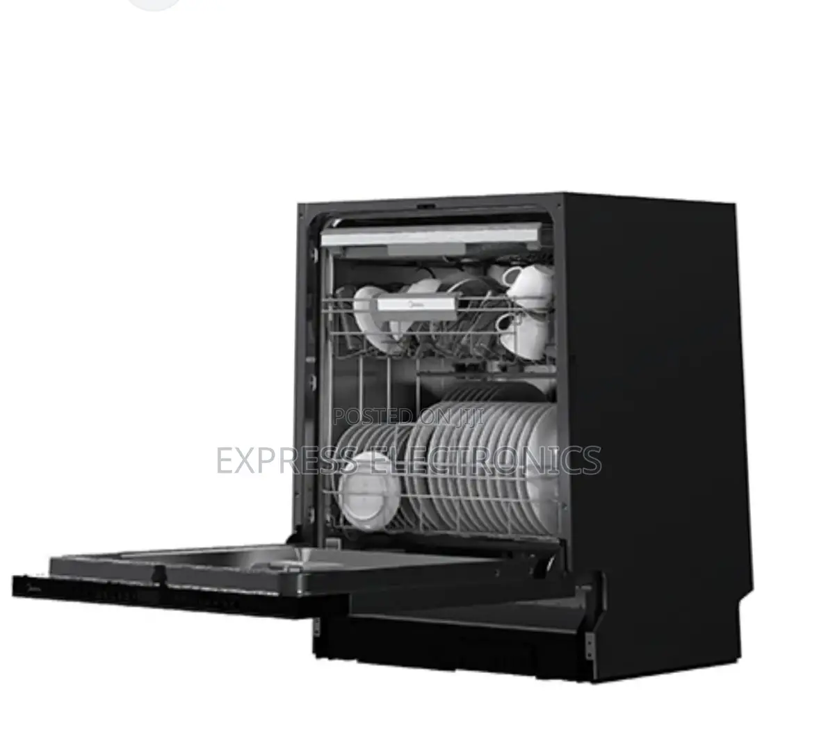 Hot Deals Midea Dishwasher Built-in 14 Plates Black Wqp14-W7703l(b)
