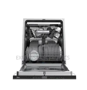Ultra Modern Midea Dishwasher Built-in 14 Plates Black Wqp14-W7703l(b)