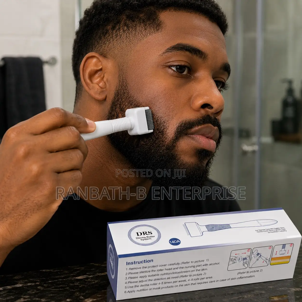 Adjustable DERMA Stamp for Beard Hair