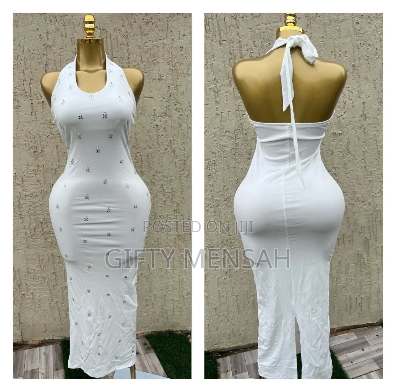 Bare Back Long Dress.