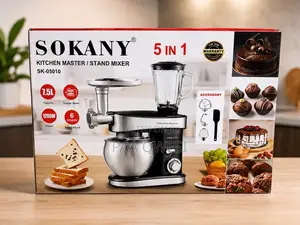 SOKANY SK-05010 5-in-1 Stand Mixer With Blender Meat Grinder