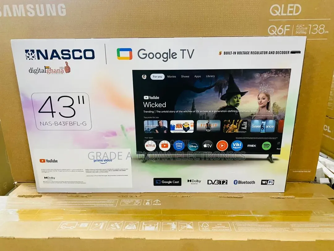 43-Inch LED Display With Full HD Nasco Google TV