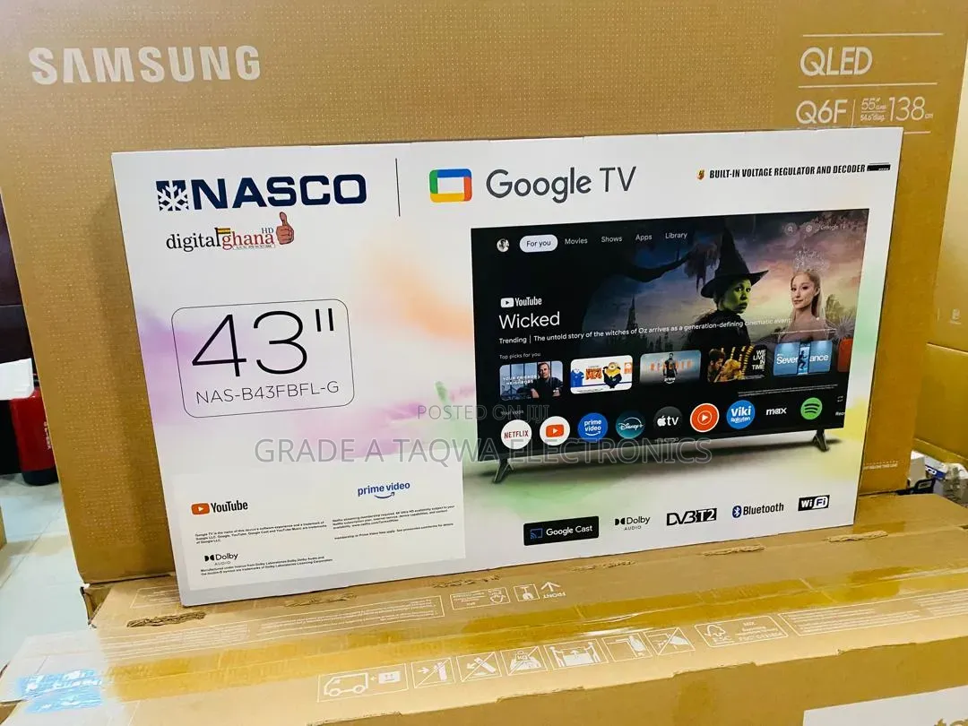 43-Inch LED Display With Full HD Nasco Google TV