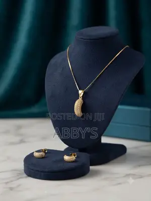3pcs Radiant Moon Curved Jewelry Set
