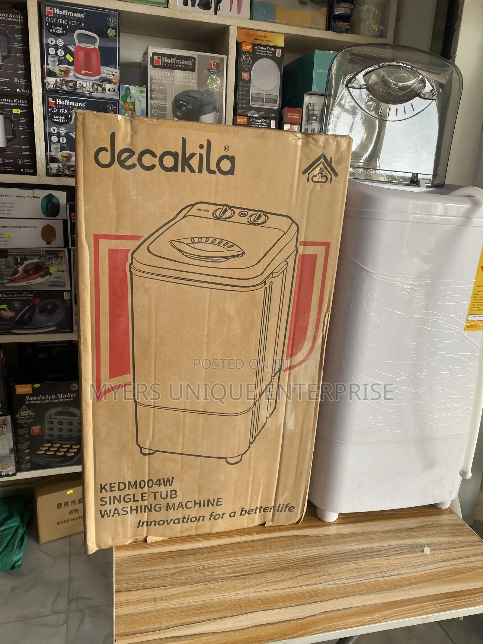 Decakila Portable 7kg Washing Machine for Homes and Offices