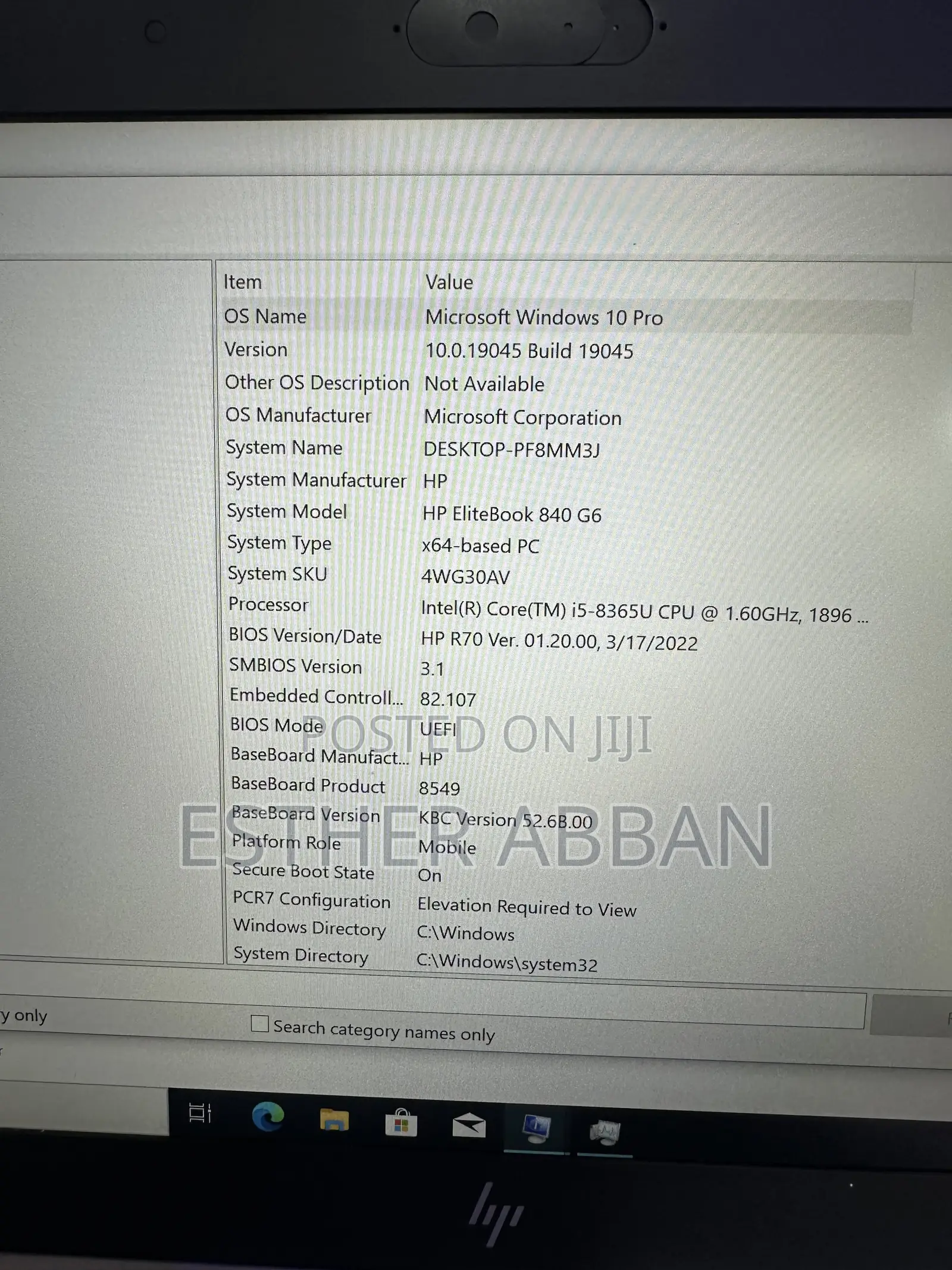 Laptop HP EliteBook 840 G6 8GB Intel Core i5 SSD 128GB