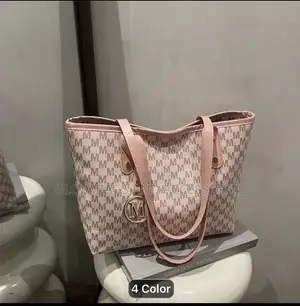 Pink Monogrm M Tote Bag