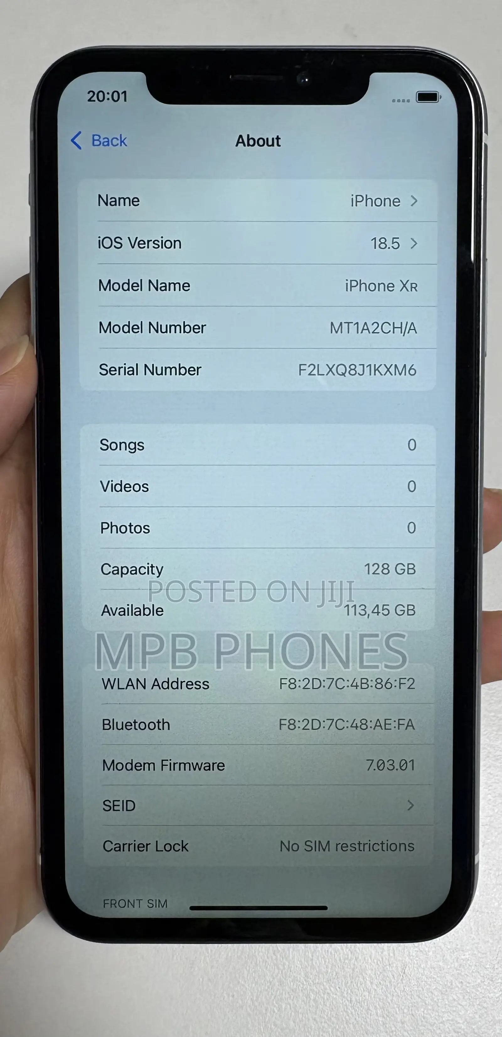 Apple iPhone XR 128 GB White