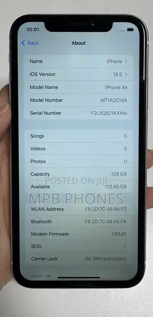 Apple iPhone XR 128 GB White