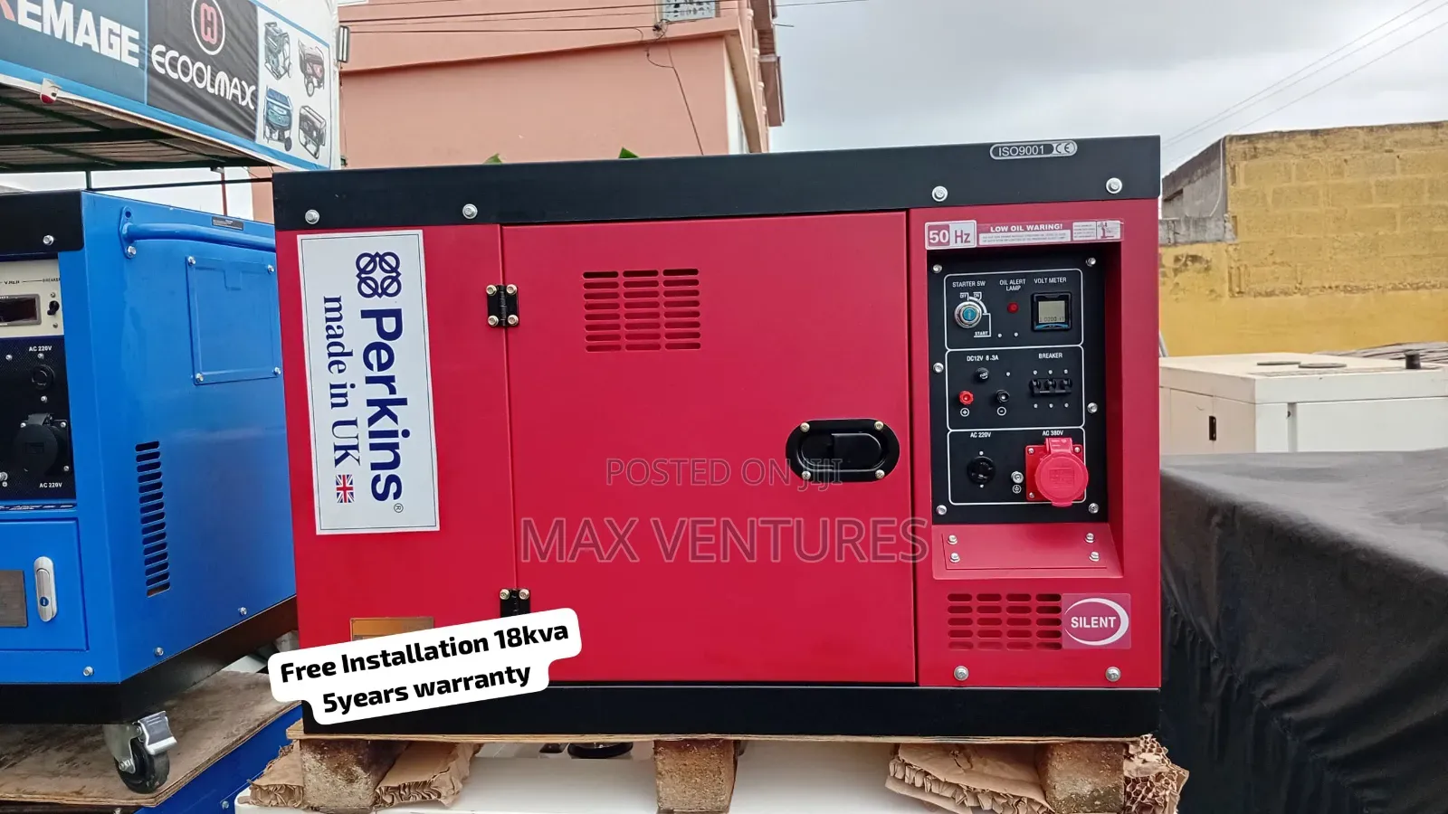 Perkins 18kVA Silent Diesel Generator – Built for Long Hours 18kVA