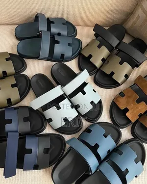 Original Hermes Chypre Slippers/Sandals, H-Strap Adjustable Slide