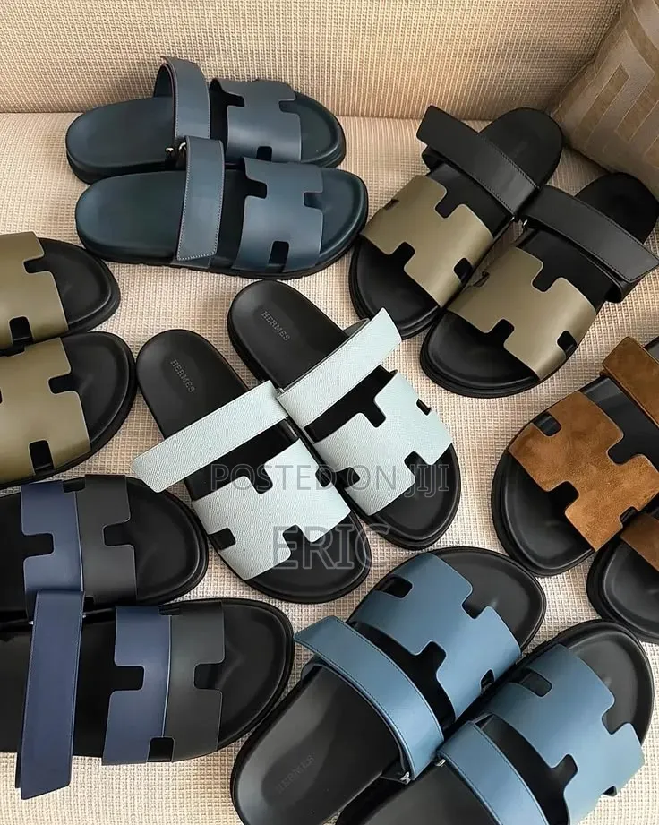Original Hermes Chypre Slippers/Sandals, H-Strap Adjustable Slide