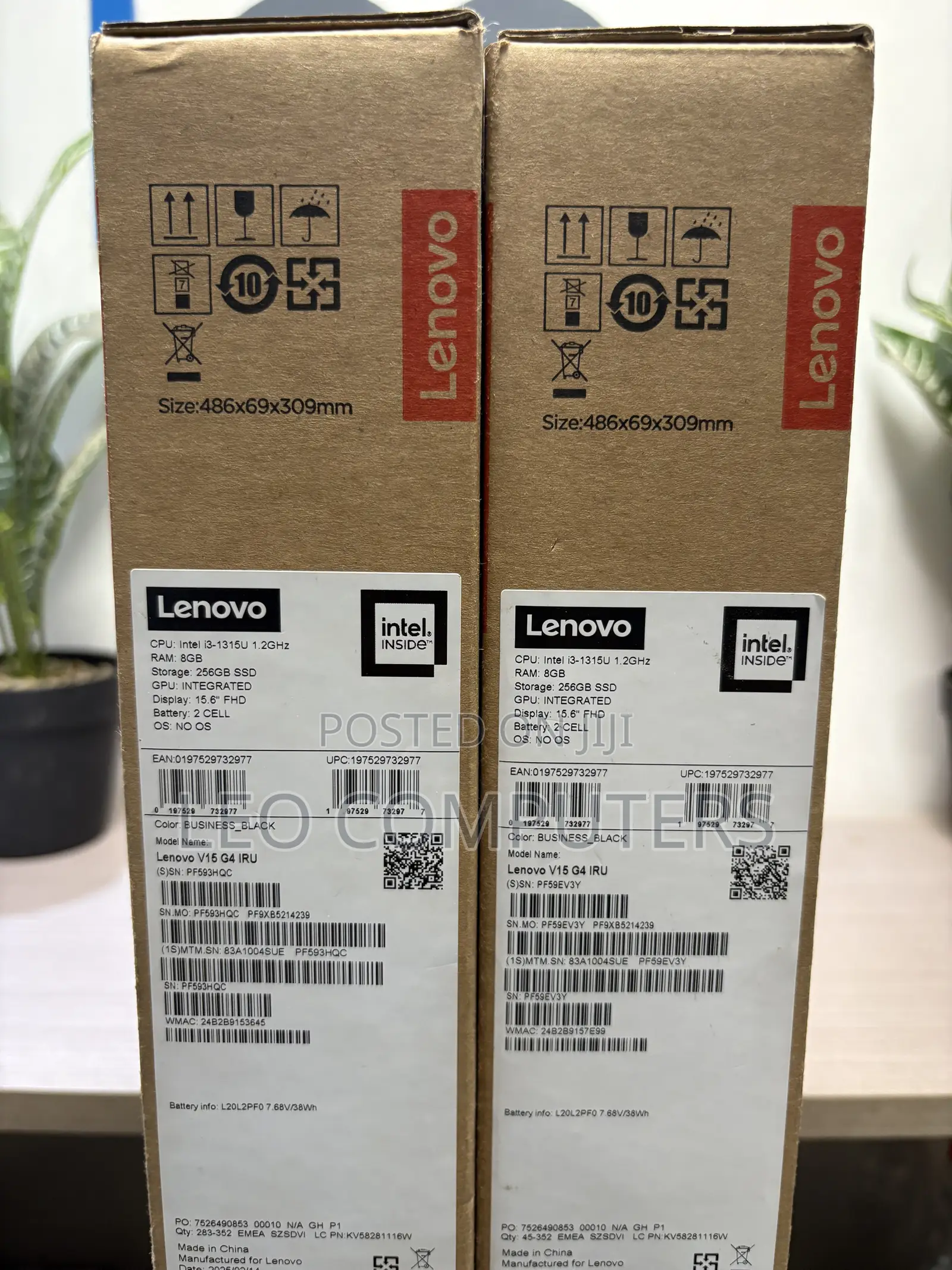 New Laptop Lenovo V15 8GB Intel Core i3 SSD 256GB