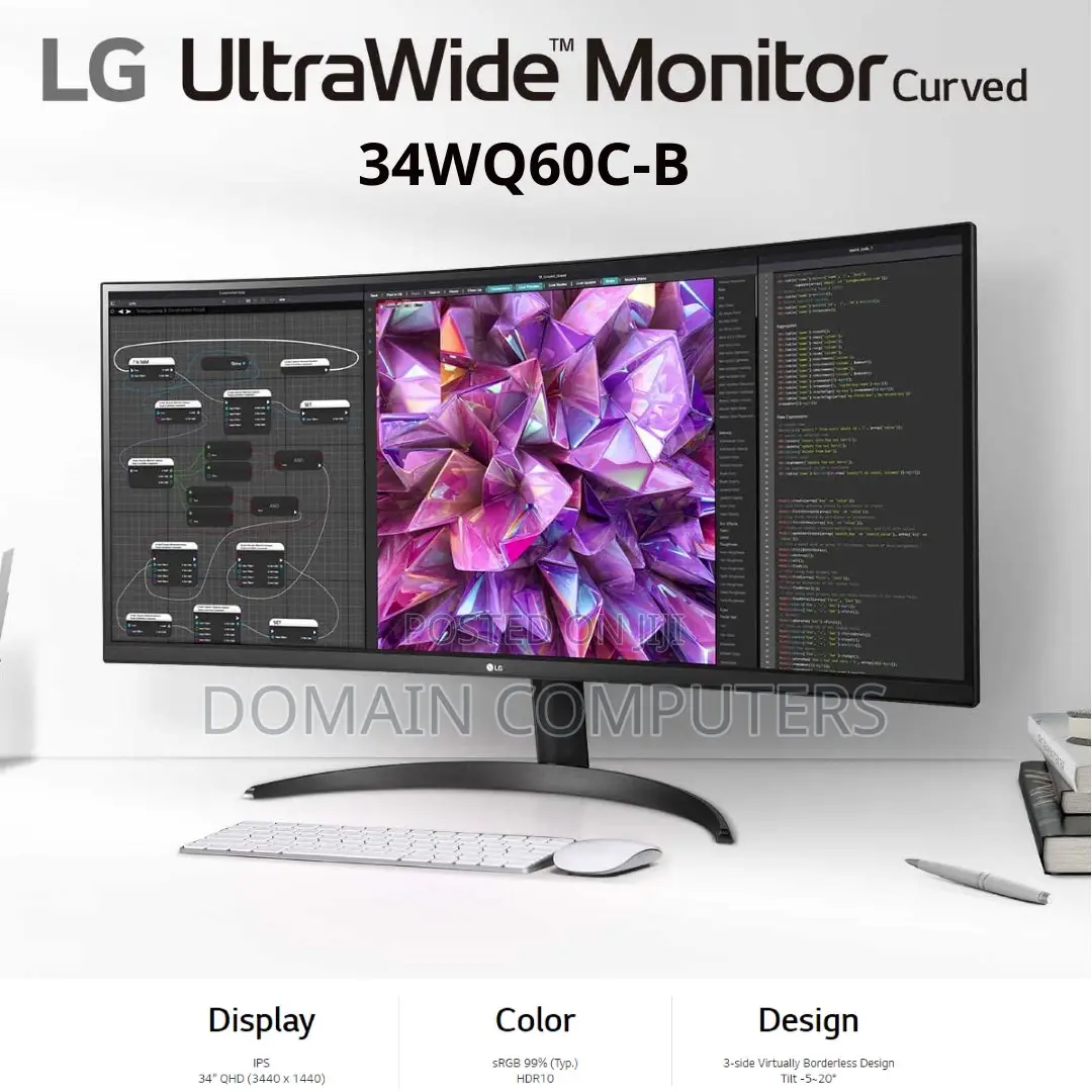 LG ULTRAWIDE 34 Inches Curved GAMING monitor* (*34WP60C*)