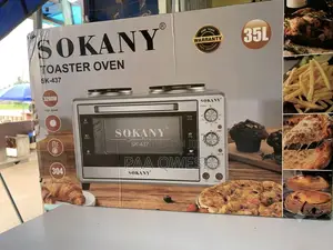 SOKANY SK-437 35L Electric Toaster Oven With Double Burner