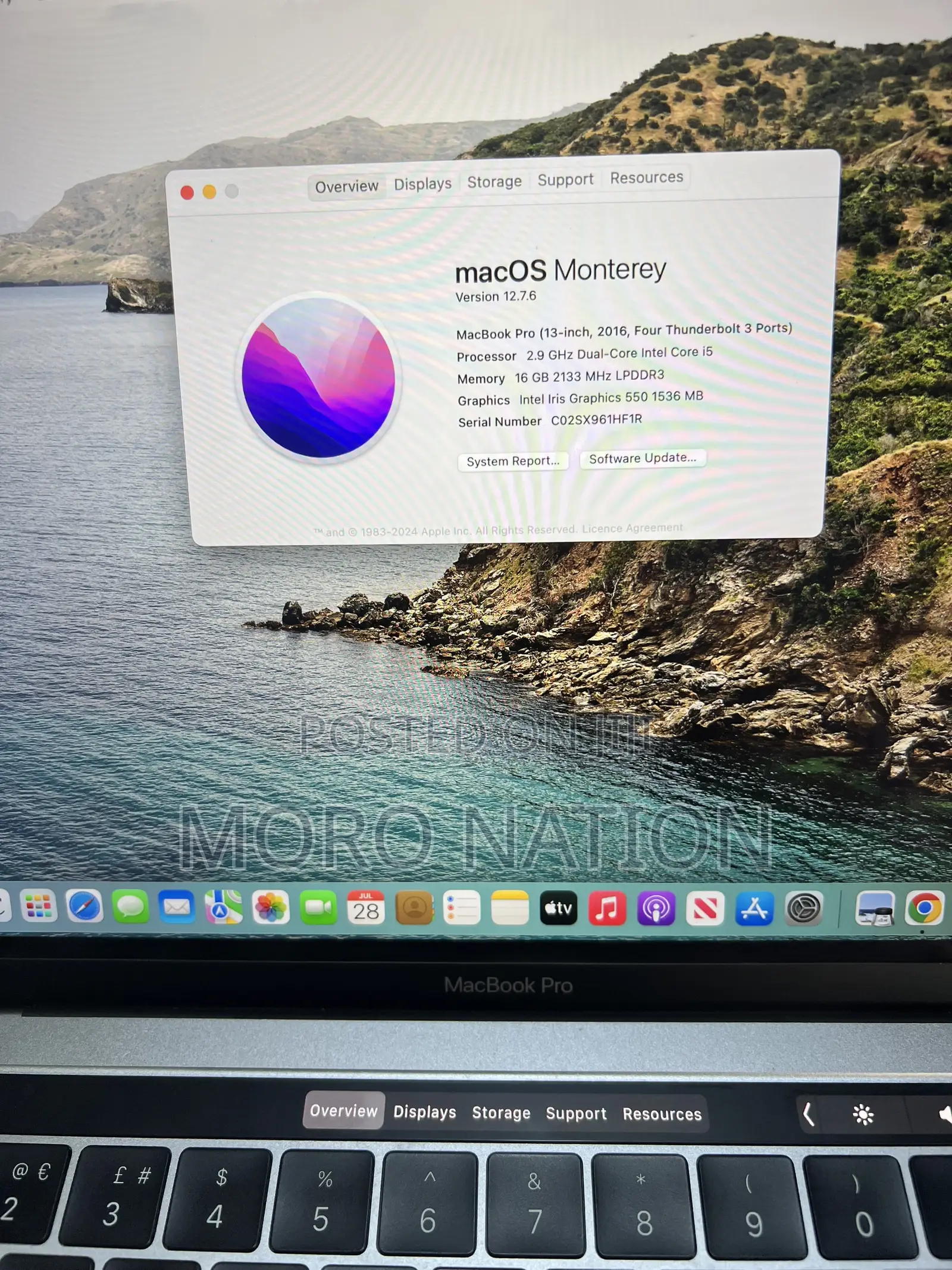 Laptop Apple MacBook 2016 16GB Intel Core i5 SSD 512GB