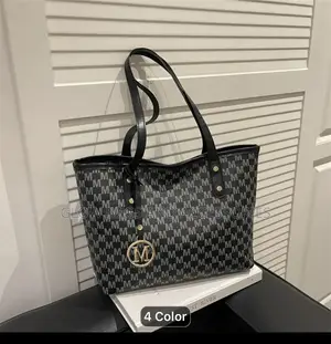 Pink Monogrm M Tote Bag