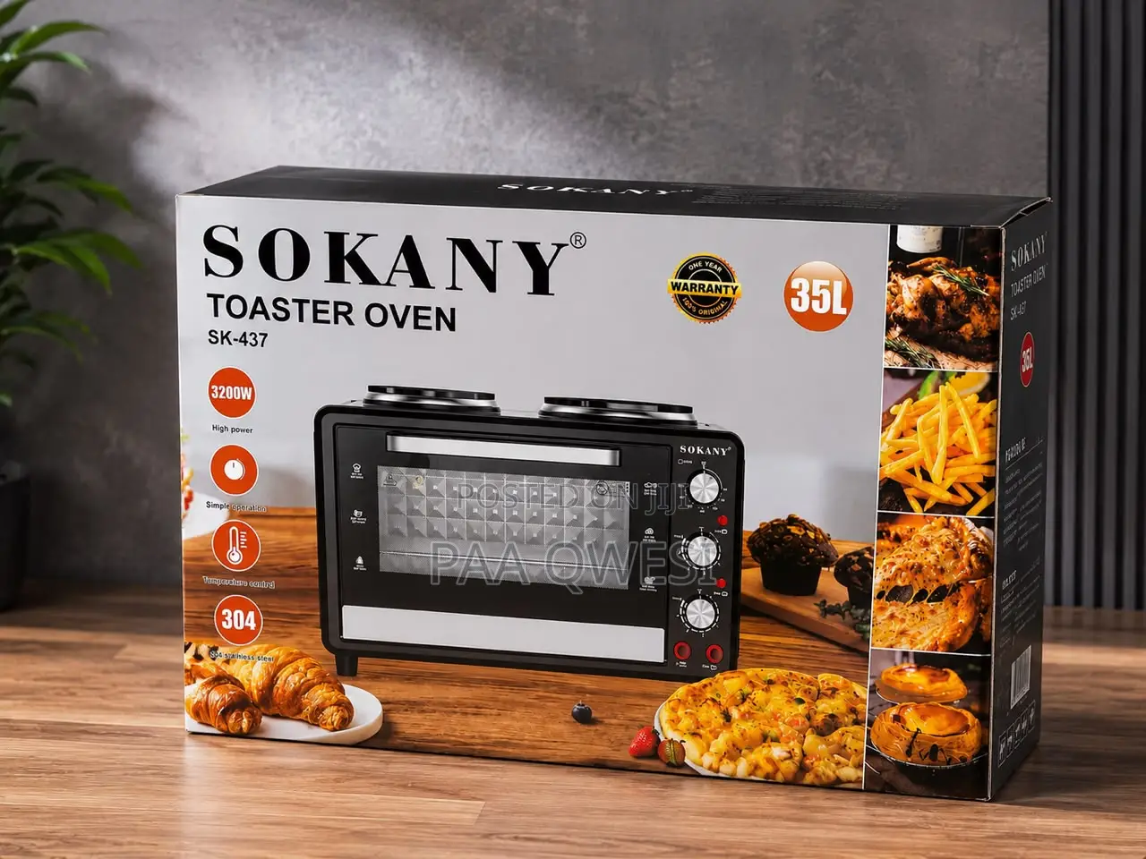 SOKANY 35L Multifunction Toaster Oven 3200W