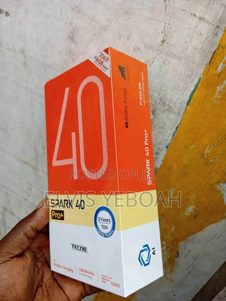 New Tecno Spark 40 Pro+ 256 GB Silver