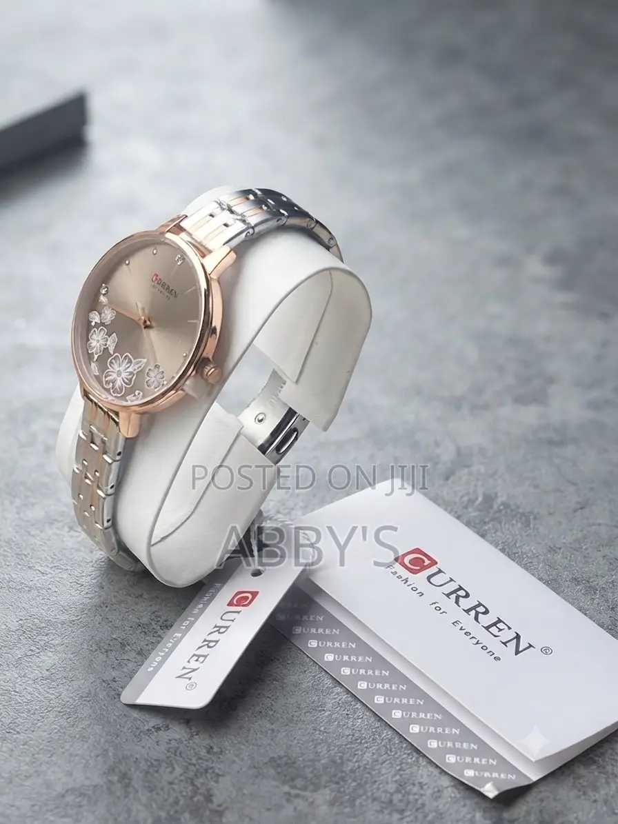 Curren Silver-Rosegold Flora Elegance Watch