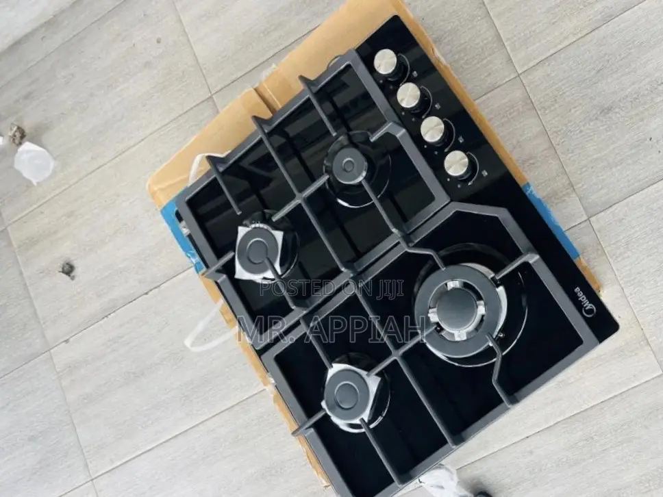 Extra Quality Midea 60GJ084 60cm 4 Gas Tempered Glass Hob 