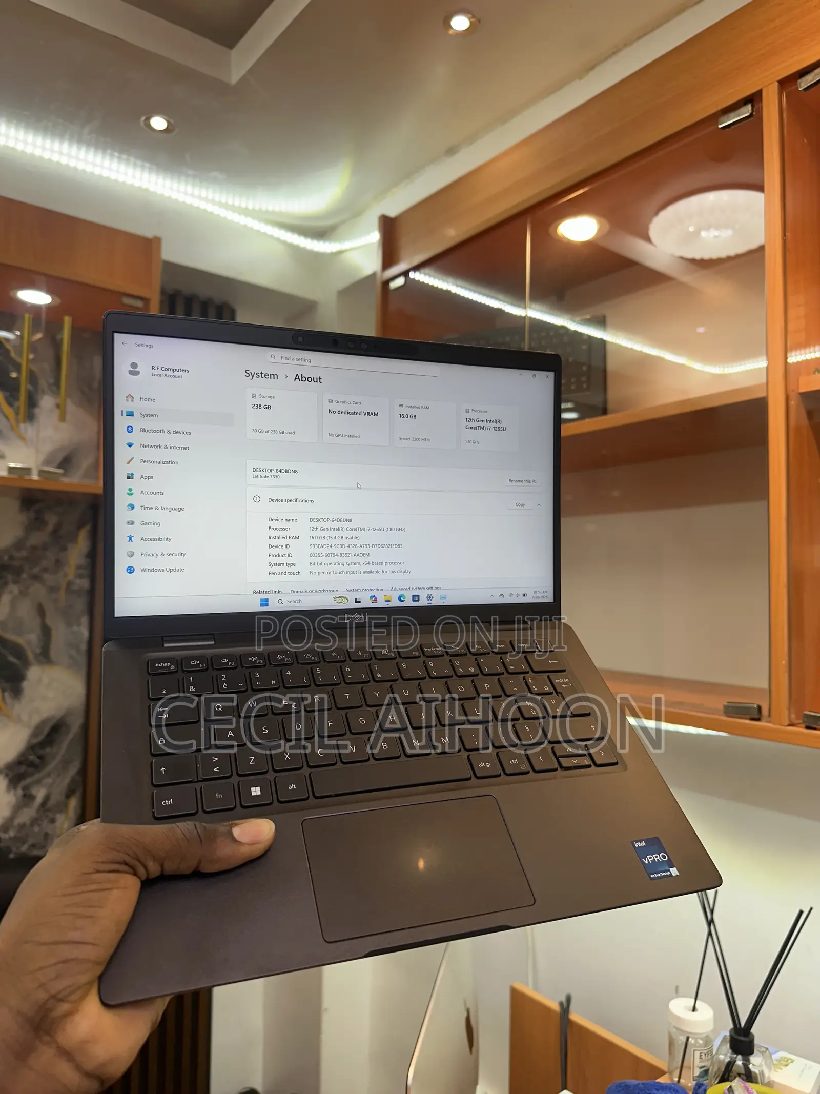 Laptop Dell Latitude 7330 16GB Intel Core i7 SSD 256GB