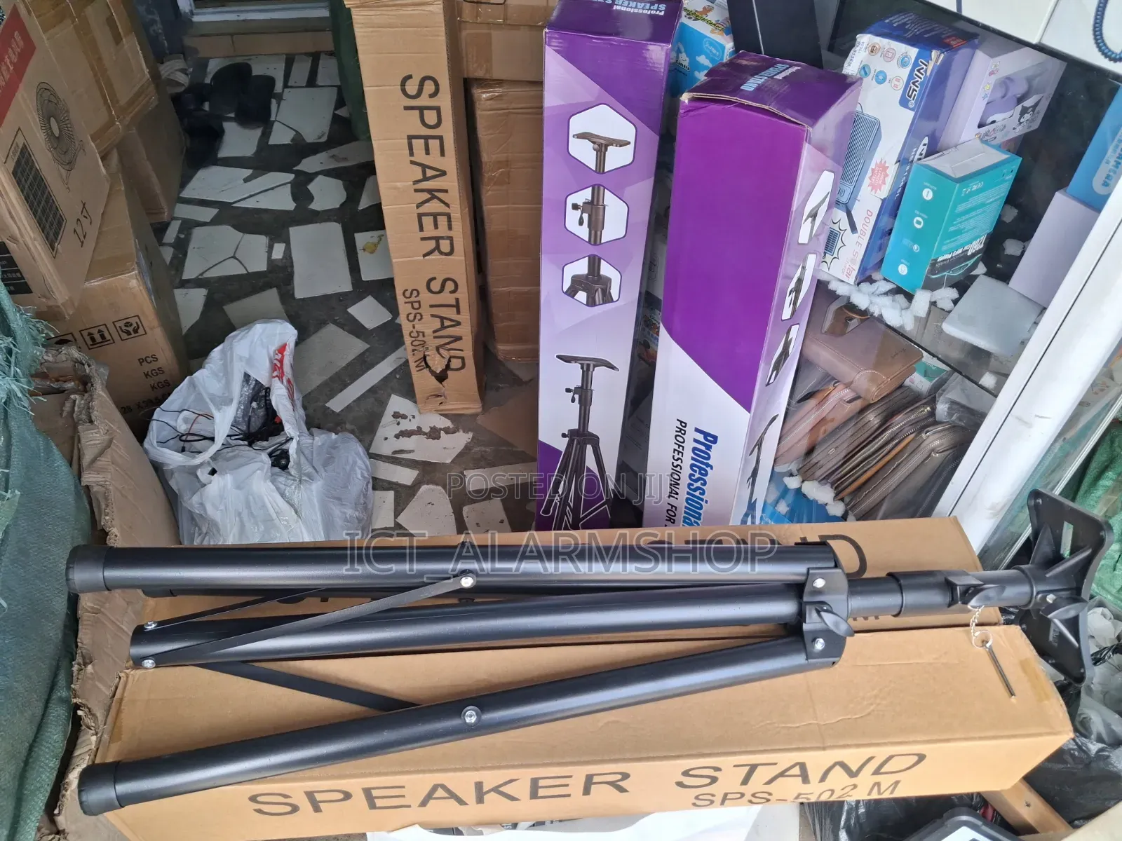 Speaker Tripod Stand for Laptops, Projectors