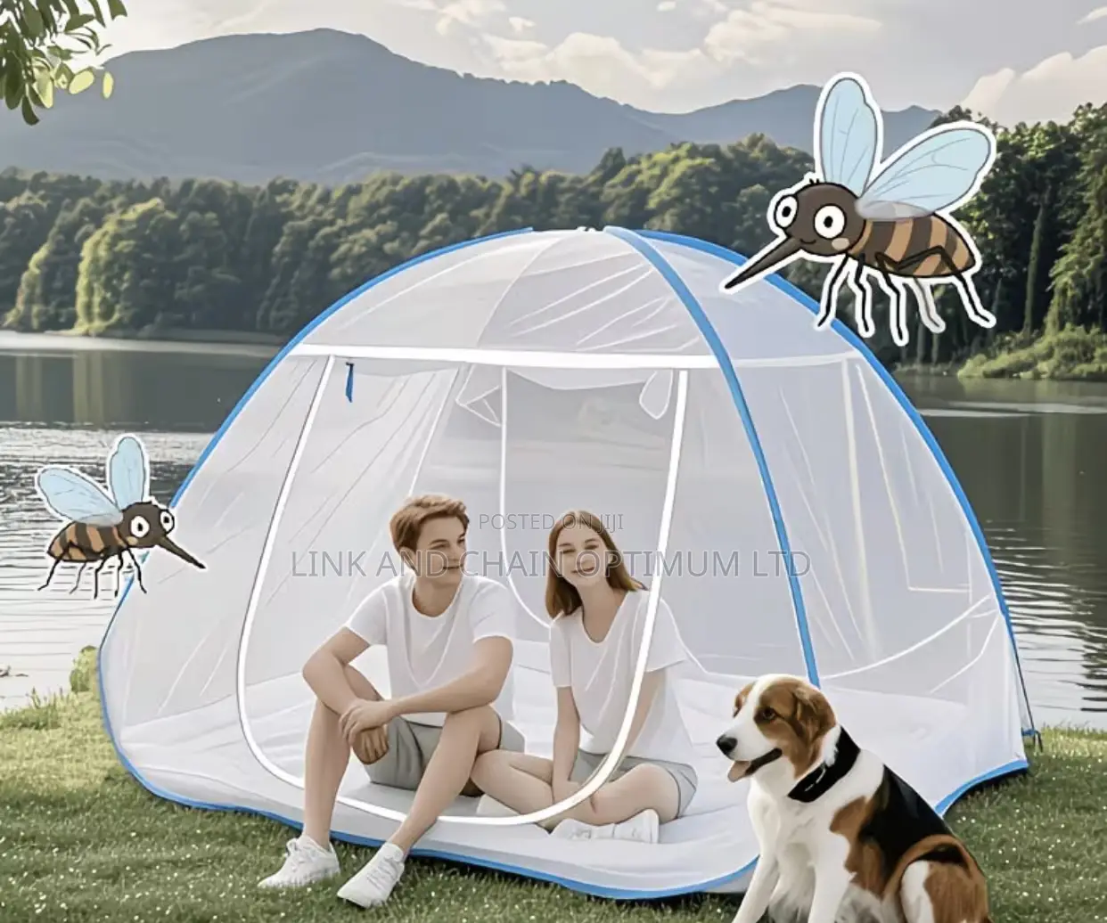 Foldable Pop-Up Mosquito Net – King Queen Size | Sleep Mosquito-Free