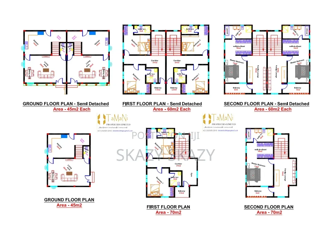 3bdrm Townhouse/Terrace in Tanani Properties, DVLA Area for sale