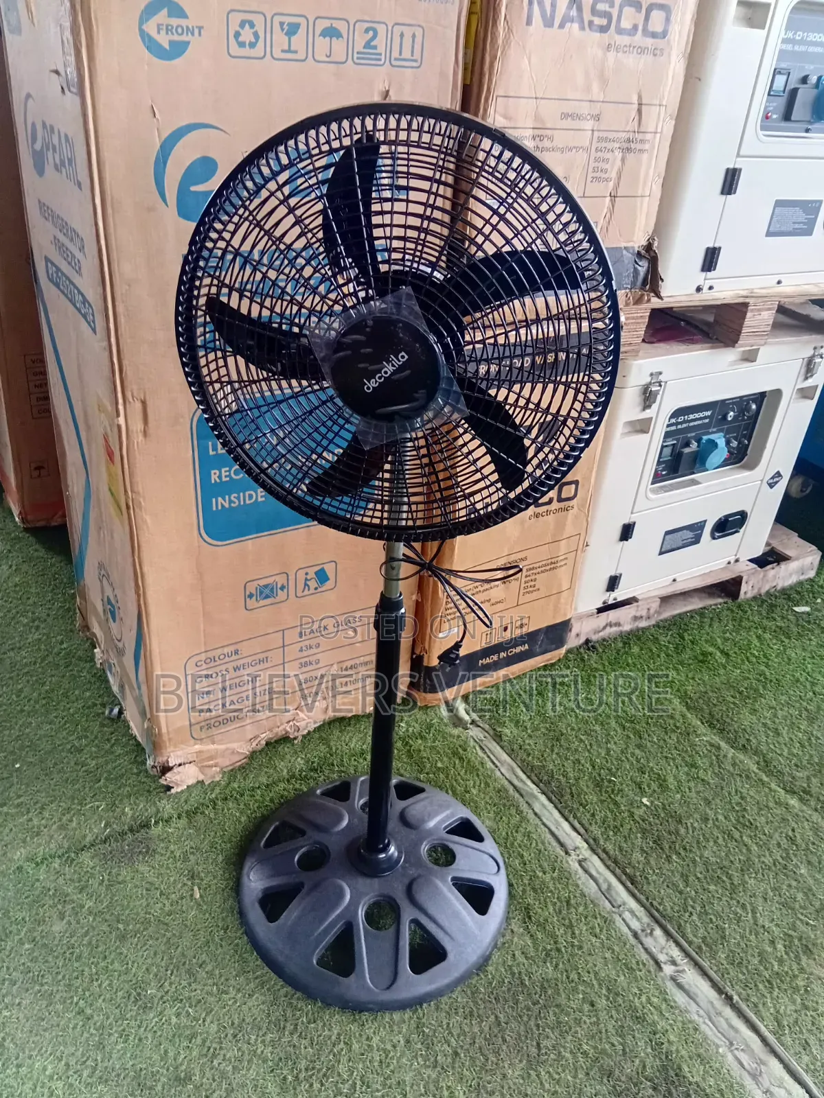 Decakila Standing Fan – Quiet Energy Saving Electric