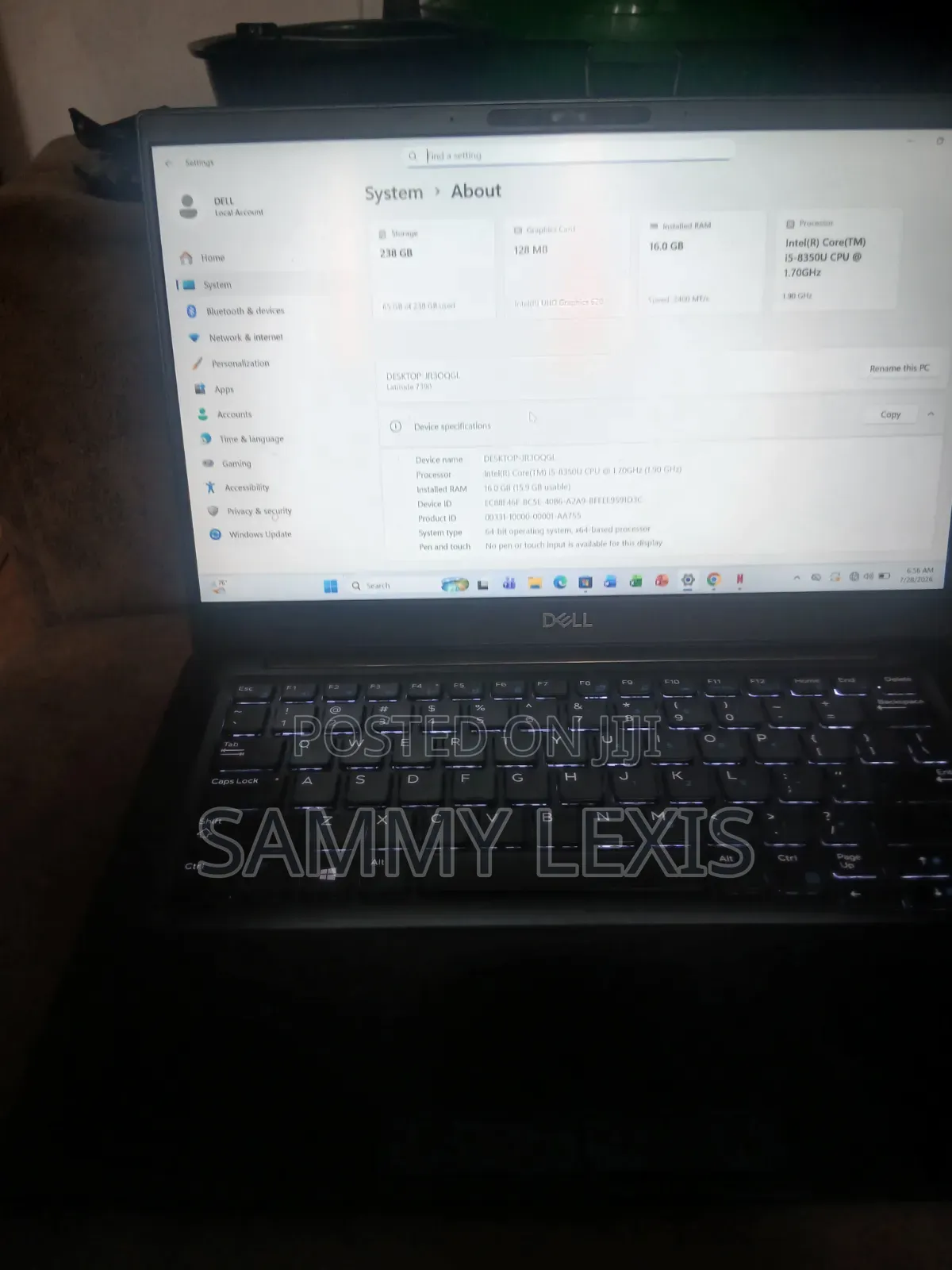 Laptop Dell Latitude 7390 16GB Intel Core i5 SSD 256GB