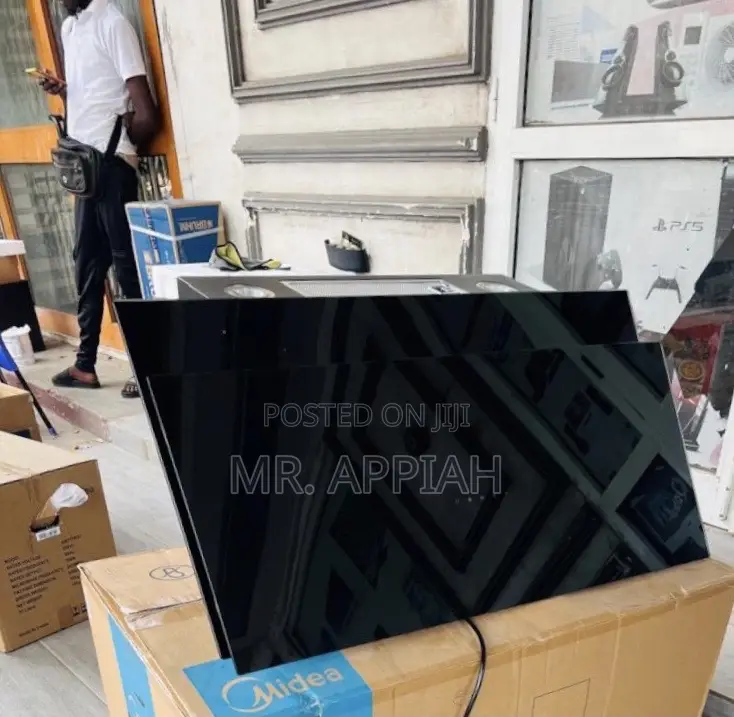 Extra Sleek Midea 90j72-B 90cm Heat Extractor(Tempered Glass)