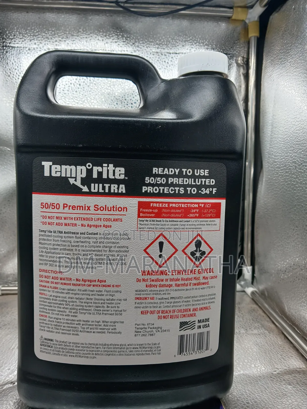 Coolant 50/50 Prediluted Antifreeze