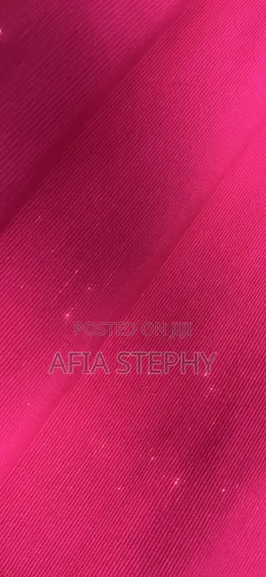 Pink Kente Shimmer Material