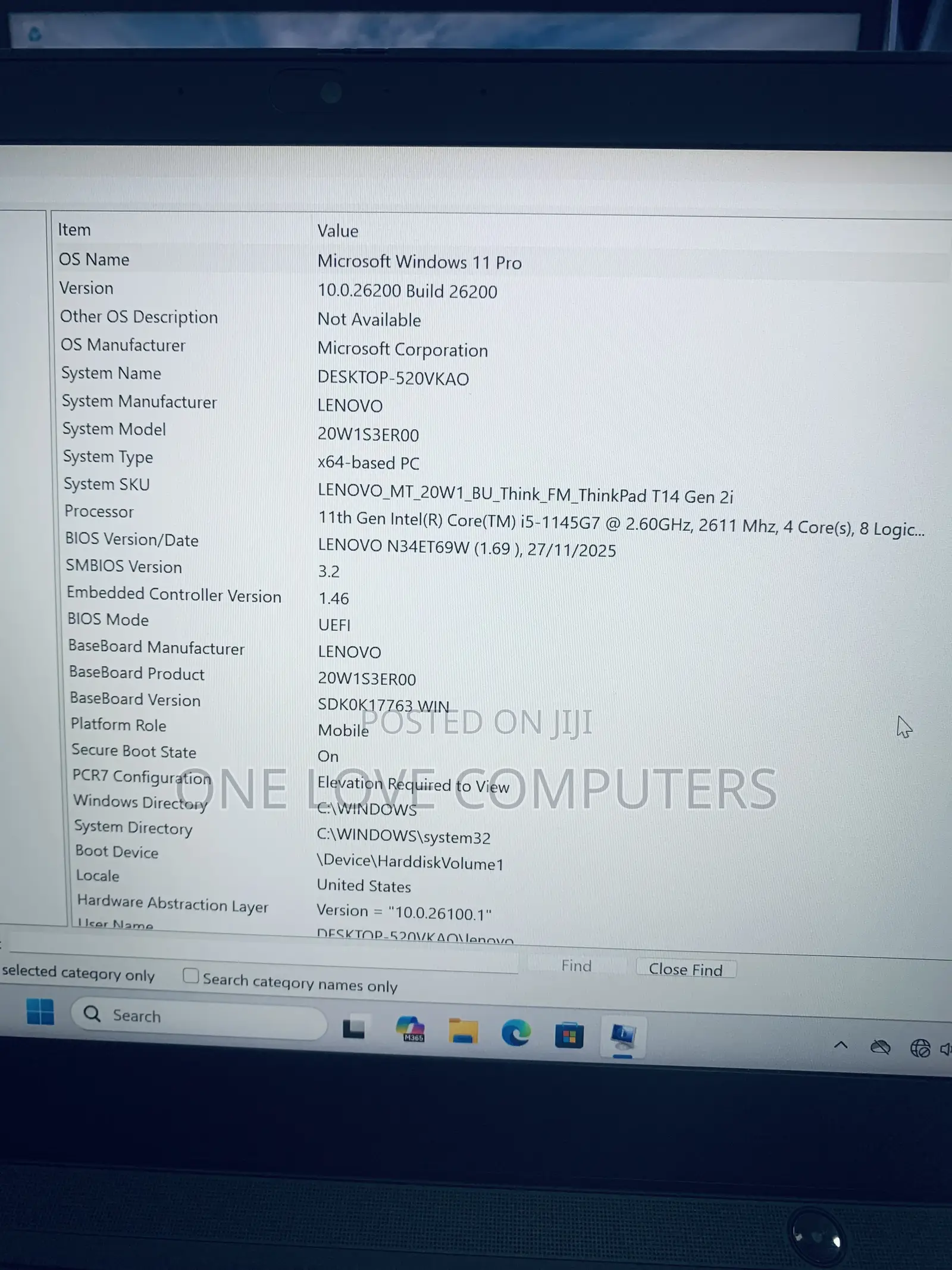 Laptop Lenovo ThinkPad T14 16GB Intel Core i5 SSD 512GB