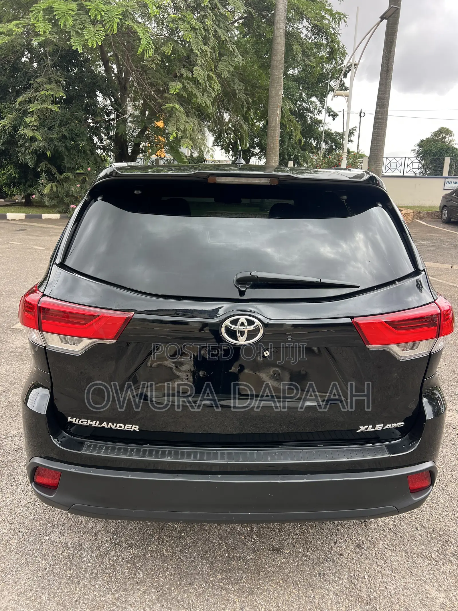 Toyota Highlander XLE V6 4x4 (3.5L 6cyl 6A) 2016 Black