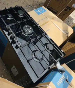 Unique Midea 90GQ095 5 Gas Hob With Auto Ignition(Black).